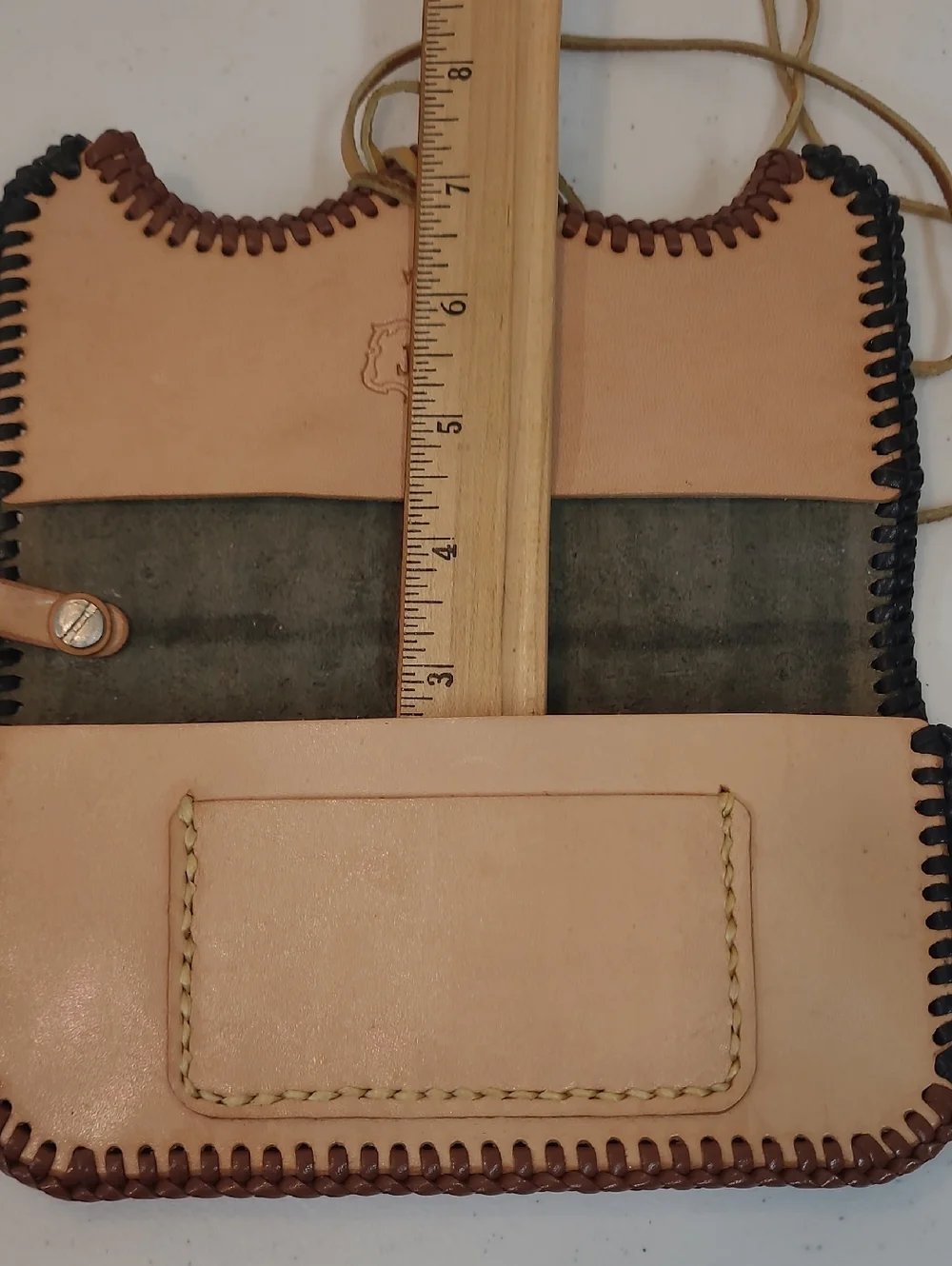 Leather Wallet W/ Wrist Clip Western Style Rodeo Cowboy Handmade Unique!